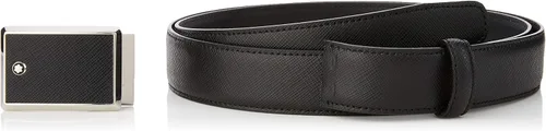 Vista 2 de MONTBLANC Cinturón clásico para adultos, negro, 120, Negro