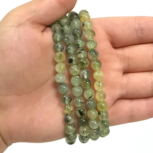 Vista 318 de Gem Avenue Handmade Round Bead Stretch Bracelet Unisex Natural Stone Beaded Jewelry for Men & Women, Elastic Wristband for Daily Wear
