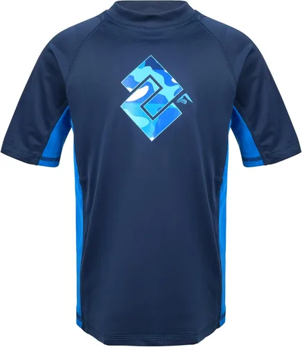 Vista 30 de Kanu Surf Boys Haywire UPF 50+ Sun Protective Rashguard Swim Shirt Estrellas Alaska Blue
