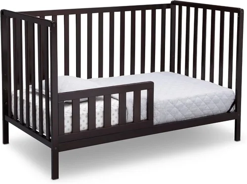 Vista 6 de Delta Children Heartland Cuna convertible 4 en 1 - Certificado Greenguard Gold, chocolate negro Chocolate oscuro