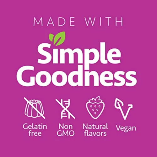 Vista 2 de up4 Gomitas probióticas para niños, apoyo digestivo e inmunológico con prebióticos y vitamina C, sin gelatina, sin gluten y sin OMG, para mayores