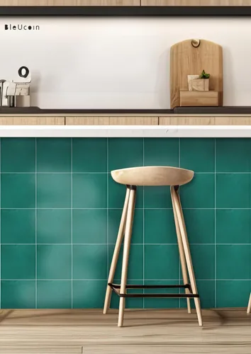 Vista 3 de Como Bleucoin - Calcomanías de vinilo autoadhesivo para azulejos de cocina y baño, resistente al agua y extraíbles, para un cambio de imagen