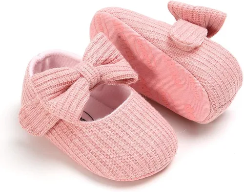 Vista 6 de Ohwawadi - Calcetines de forro polar para bebé o niña, suaves y calientes, botas o zapatos para bebés recién nacidos, con estilos de dibujos