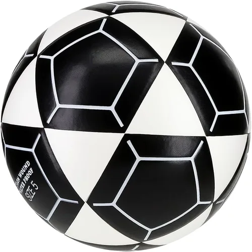 Vista 3 de Mikasa FT5A-WBK-W Goal Master - Balón de fútbol, blanco/negro, talla 5, voleibol de pie