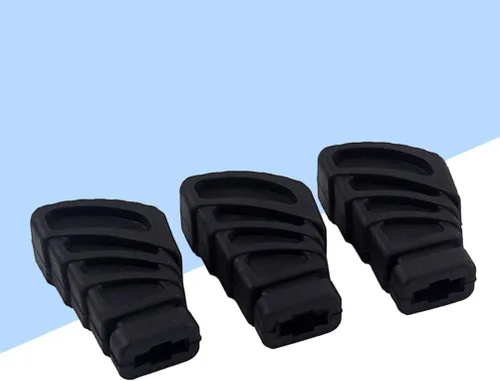 Vista 9 de HEALLILY Pies de goma de tambor para hardware de tambor Soporte de platillos Soporte de percusión Piezas Tamaño L 3pcs (negro)