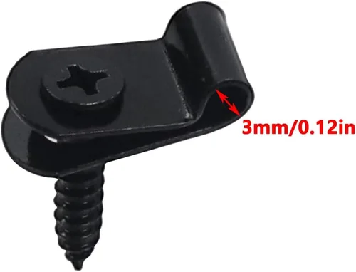 Vista 3 de Antrader Clips de cable tipo R, organizador de cables de 0.118 in, 100