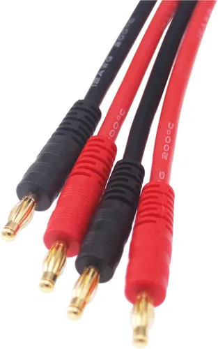 Vista 4 de 2 unids EC8 Conector Plug a 0.157 in Banana Plugs Carga Batería Cable Adaptador Cable 12awg 11.8 in