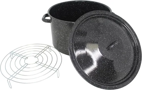 Vista 9 de MIRRO Olla esmaltada de 7.75 qt, color negro