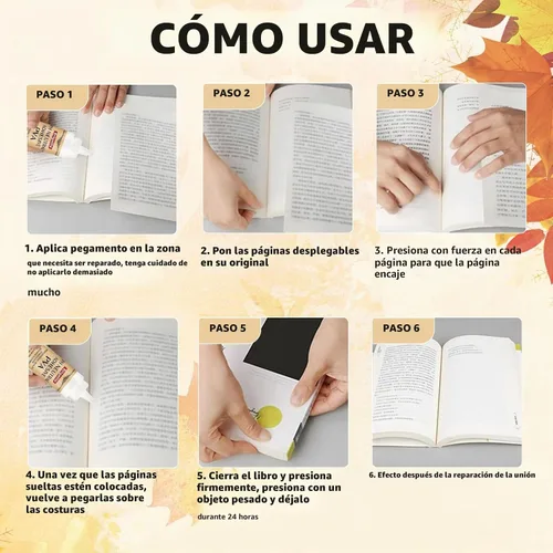 Vista 5 de Pegamento PVA de pH neutro de 8.18 onzas, adhesivo para encuadernación de libros, sin ácidos, multiusos, se seca transparente y permanece flexible