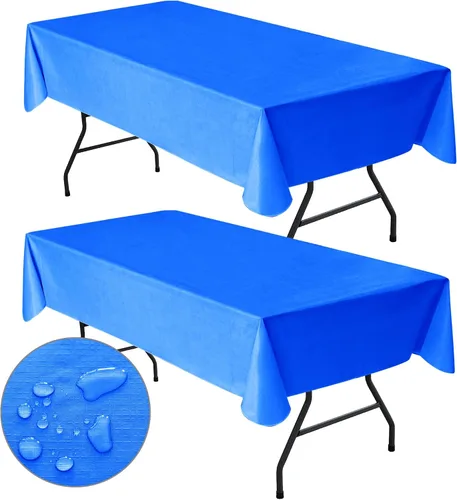 Vista 21 de Nasitos Paquete de 2 Manteles de Vinilo Cuadrado 54x54 Pulgadas - Beige, Manteles de Mesa de Cartón Impermeables y Resistente al Aceite, Manteles
