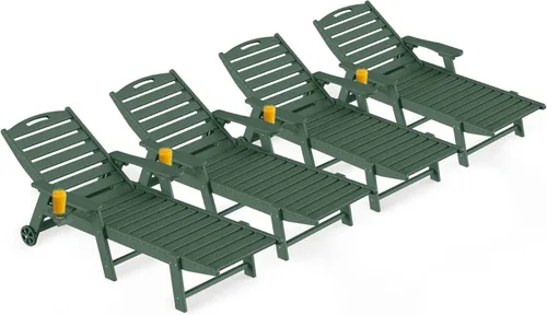 Vista 20 de Silla de salón al aire libre, silla de salón de patio de HDPE con Negro