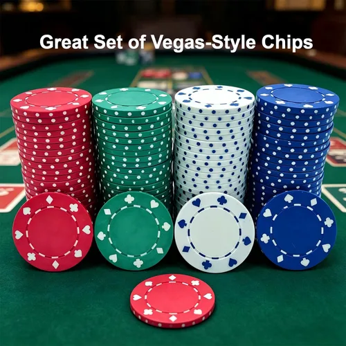 Vista 4 de SEETOOOGAMES Fichas de póquer de casino - 100 piezas 0.41 oz Diseño adecuado - 4