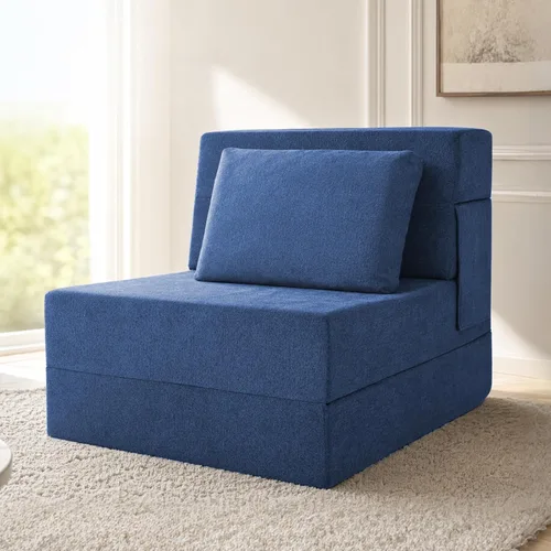 Vista 18 de Sofá Cama Plegable con Colchón, Sofá Cama Plegable con Funda para Silla de Cama con Almohada para Sala de Estar Oficina en Casa