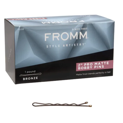 Vista 12 de Fromm Horquillas de pelo negro mate de 2 pulgadas, prensadas antideslizantes con fuerte sujeción y puntas de bola, estilo seguro durante todo el día