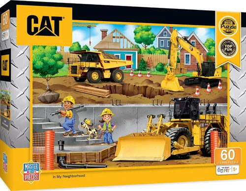 Vista 6 de MasterPieces Caterpillar - Building Time - Rompecabezas de 100 piezas