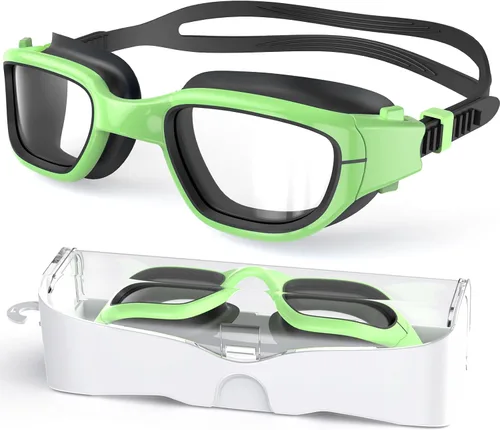 Vista 24 de Gafas de natación para niños, gafas de natación para niños de 6 a 14 años, gafas de piscina con protección UV antivaho para niños y niñas