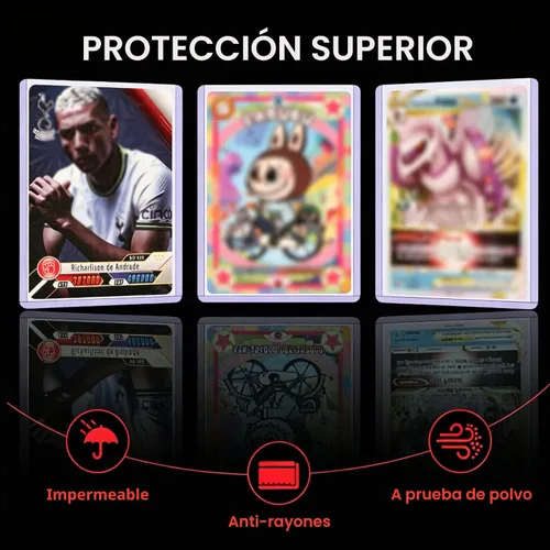 Vista 6 de Cargadores superiores para tarjetas, 400 fundas para tarjetas