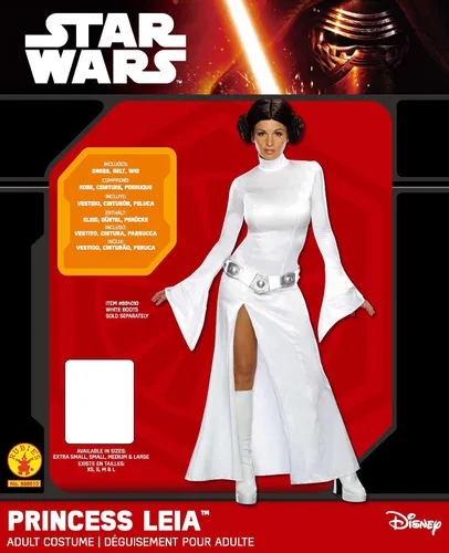 Vista 3 de Rubie's womens Star Wars Princess Leia Costume and Wig