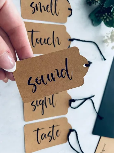 Vista 6 de Five 5 Senses - Juego de tarjetas de felicitación - Being with You Makes Perfect Sense, I Love You with All of My Senses - Tarjetas de aniversario