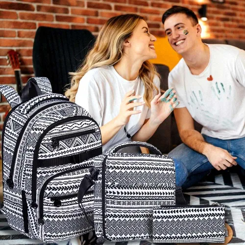 Vista 2 de Mochila para laptop, 16 pulgadas, resistente al agua, para escuela, universidad, bolsa antirrobo para adolescentes, niñas, niños, mujeres
