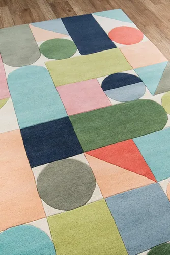 Vista 3 de Novogratz Delmar Collection Wright - Alfombra de área, 3'6" x 5'6", multicolor