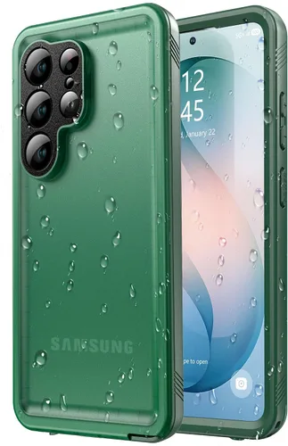 Vista 10 de SPORTLINK - Funda impermeable para Samsung Galaxy S25 Ultra, protector de pantalla integrado a prueba de golpes y polvo, cubierta protectora