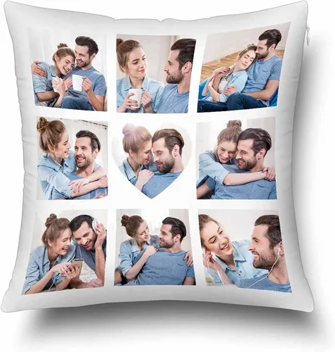 Vista 24 de Funda de almohada con foto personalizada, regalos para la familia, fotos personalizadas, fundas de almohada decorativas personalizadas, regalos