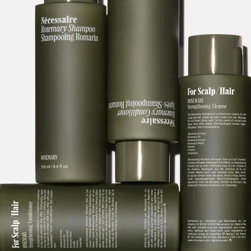 Vista 3 de Nécessaire Rosemary Hair Duo Conjunto de champú y acondicionador de romero fortalecedor multiproteína para cabello adelgazante. Para mujeres +