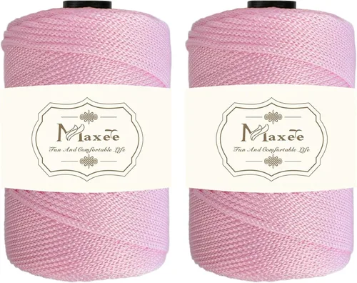 Vista 93 de Cordón de macramé de poliéster de alta calidad de 0.118 in × 218 yardas, 0.118 in, 100% polipropileno, ideal para ganchillo, ganchos de pared
