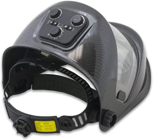 Vista 4 de TGR - Casco de soldadura de oscurecimiento automático con energía solar de 180 vistas, color verdadero