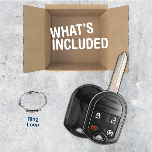 Vista 4 de KeylessOption Llaves de encendido sin cortar remoto sin cortar para F-150 F-250 Explorer Edge