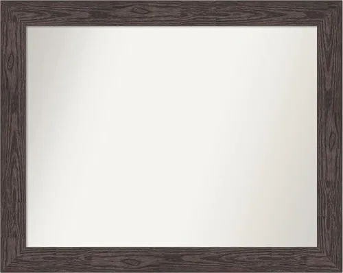 Vista 213 de Amanti Art Espejo personalizado, espejo de baño negro puente, espejo de pared o espejo de tocador de baño sobre el fregadero (26 x 26 pulgadas)