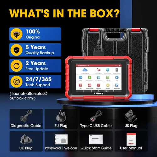 Vista 7 de Launch X431 Pros Elite 2024 Herramienta de escaneo bidireccional, más de 37 servicios, codificación ECU, diagnóstico de sistema completo todo