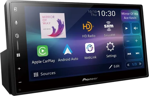 Vista 10 de Pioneer DMH-S110EX Receptor multimedia digital de 7 pulgadas de doble DIN - Bluetooth integrado, integración de smartphone, pantalla táctil, entrada