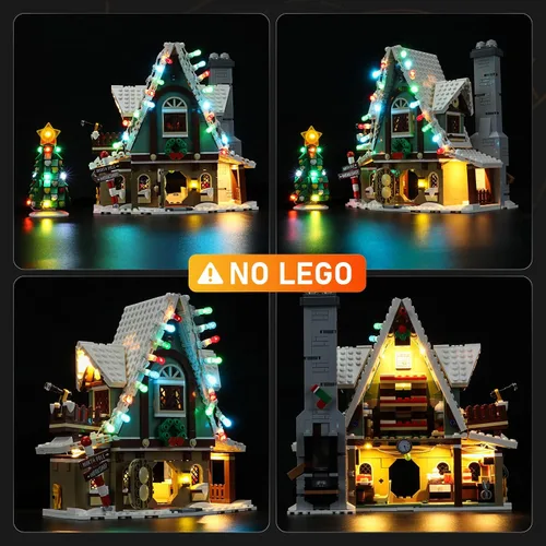 Vista 3 de LIGHTAILING Juego de luces para (modelo de bloques de construcción Elf Club House - Kit de luz LED compatible con Lego 10275 (no incluye el modelo)