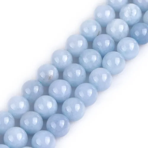 Vista 49 de GEM-Inside Cuentas Sueltas de Piedras Preciosas de Ágata Azul Bandeada Natural de 6mm Cuentas Redondas de Piedra de Energía para Hacer Joyas 15