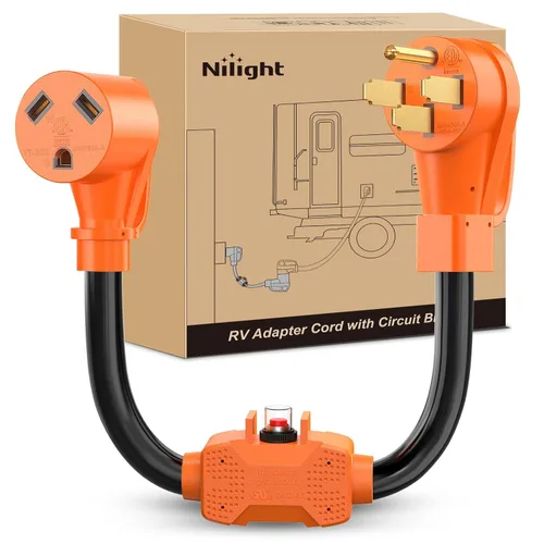 Vista 19 de Nilight Cable adaptador de secadora de 30 amperios a 30 amperios calibre 10 10-30P a 14-30R con cable de tierra