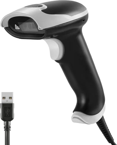 Vista 8 de Escáner de código de barras, lector de código de barras de mano USB, escáner de código de barras CCD con cable para tienda, farmacia, supermercado
