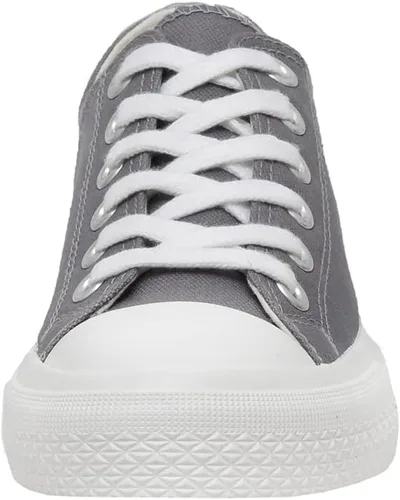 Vista 2 de CUSHIONAIRE Tenis de lona Vina Low Top para mujer + espuma viscoelástica, Blanco, 1
