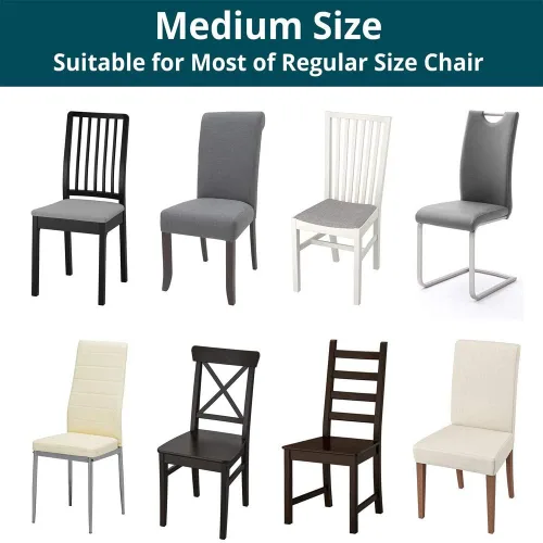 Vista 2 de 1/2/4/6 piezas de terciopelo para silla de comedor, funda elástica de elastano para silla de comedor, funda de asiento para boda, hotel, banquete