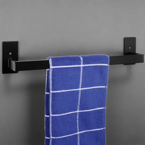 Vista 12 de Barra de Toalla de Baño Autoadhesiva, Toallero sin Perforación Fácil de Instalar, Soporte de Toalla de Mano Hecho de Acero Inoxidable Premium