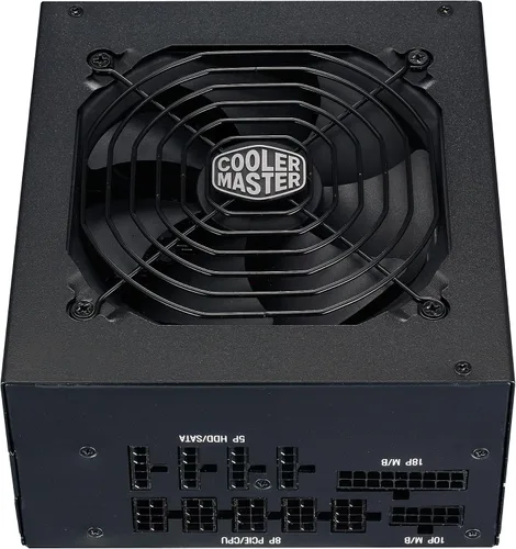 Vista 13 de Cooler Master MWE Gold 850 V2 PSU Full Modular, 850W, 80+ Gold, Diseñado para Nvidia RTX 5080 AMD RX 9070 XT, 2 Conectores EPS, Ventilador HDB
