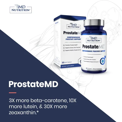 Vista 5 de 1MD Nutrition ProstateMD - Suplemento de apoyo para la próstata Saw Palmetto - Soporte para el tracto urinario y los impulsos frecuentes del baño