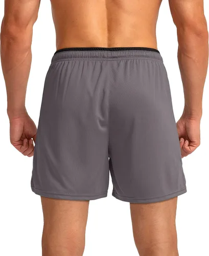 Vista 3 de G Gradual Pantalones cortos de correr para hombre con bolsillos con cremallera, secado rápido, gimnasio, atletismo, entrenamiento, pantalones cortos