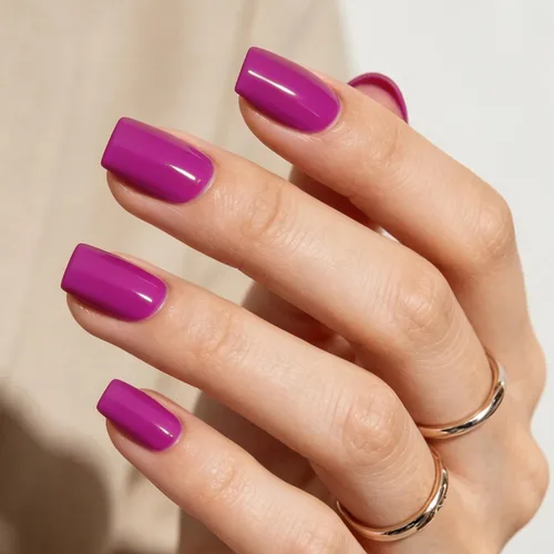 Vista 49 de Modelones Uñas postizas cuadradas cortas, color blanco y rosa, 32