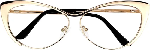 Vista 6 de Zeelool Ellen VFM0176 - Lentes de bloqueo de luz azul de gran tamaño con ojo de gato