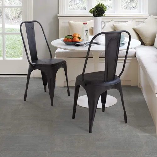 Vista 4 de FloorPops Azulejos de suelo gris Tundra Peel & Stick, FP3326