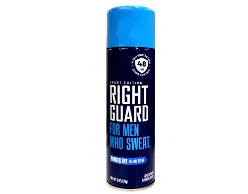 Vista 2 de Right Guard Aerosol Sport Polvo Antitranspirante Seco, 6 oz (Paquete de 3)