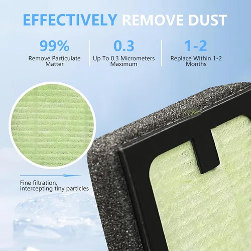 Vista 2 de Filtro HEPA de repuesto compatible con Baby Brezza Bottle Dryer Advanced y Baby Brezza Bottle Washer Pro