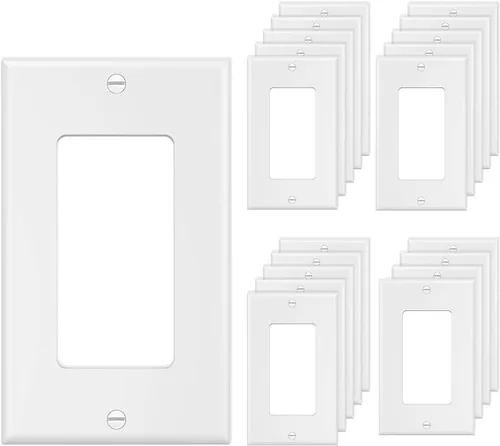 Vista 14 de Placa de pared Decora sin tornillos de 4 segmentos, placa frontal eléctrica para interruptor de luz, interruptor inteligente, receptáculo